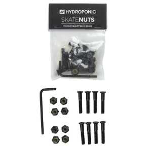 Herrajes para monopatín con tuerca hidropónica (1"|Negro) Herrajes para monopatín con tuerca hidropónica (1"|Negro)