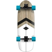 Surfskate Completo Redondeado Hydroponic (30"|Classic 3.0 blanco)