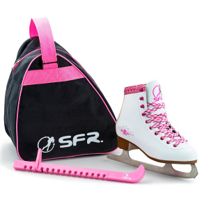 SFR Junior Ice Skate Pack - Blanco - UK:2J EU:34 US:M3L4