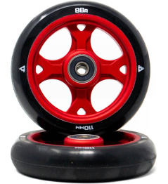 Paquete de 2 ruedas de patinete góticas Trynyty (110 mm | rojo)