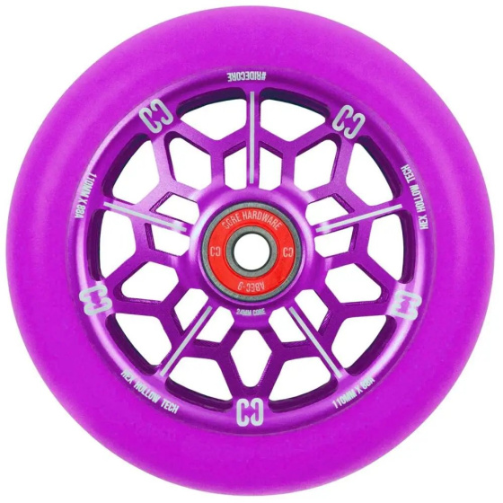 CORE Rueda hexagonal 110mm morado