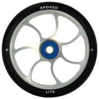 Rueda Union Spoked Lite 110mm Negro/Plata