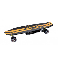Longboard eléctrico Skatey 400 negro-naranja