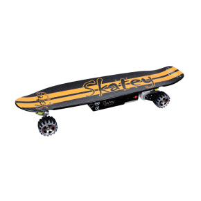 Longboard eléctrico Skatey 400 negro-naranja