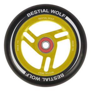 Rueda Bestial Wolf Race 110 mm negro-amarillo