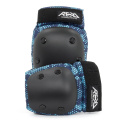 REKD Youth Heavy Duty Double Pad Set - Negro/Azul - Pequeño