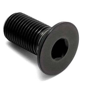 Perno de husillo de manivela BMX de titanio hueco TLC (negro)