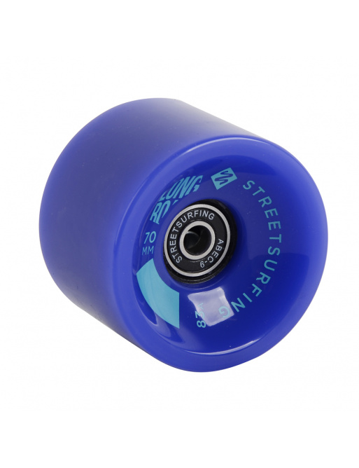 Rueda de longboard 1pc - azul, ABEC 9, 70 mm