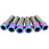 Tornillos de potencia BMX de titanio métrico TLC (arcoíris)