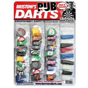 Harrows Set de Ardillas Harrows Pub Darts Show Card Pub Darts Show Card