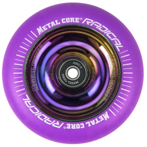 Rueda Metal Core Radical 100 mm FLUORESCENTE morado