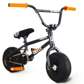 Mini bicicleta BMX Wildcat Venom 2A (negro/naranja|sin frenos)