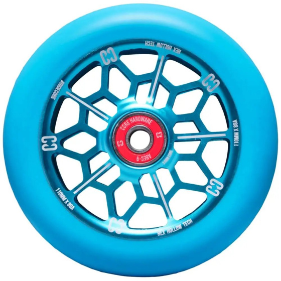 Rueda de scooter CORE hexagonal hueca (110 mm | azul)