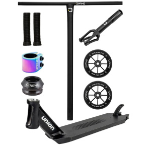 Freestyle koloběžka Custom Divine X Union HoneyComb 490 mm Black/Neochrome