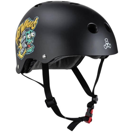 Casco Sweatsaver Certificado Triple Eight (L-XL|Hot Wheels)