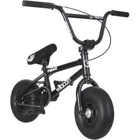 Mini bicicleta BMX Wildcat Venom 2A (negra/plateada|con freno)