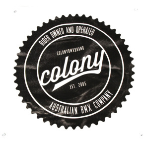 Pancarta con logotipo de la colonia (negra)