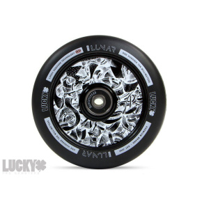 Rueda Lucky Lunar 110mm Negro / Blanco