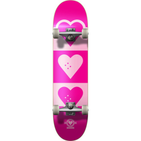 Heart Supply Quadron Logo Skateboard Completo (7.75"|Rosa)