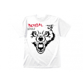 Camiseta Bestial Wolf blanco