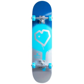 Juego de monopatín Blueprint Spray Heart V2 (7.75"|Azul/Plata) Juego de monopatín Blueprint Spray Heart V2 (7.75"|Azul/Plata)