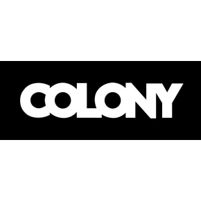 Colony Logo Banner (Negro/Blanco 100cm X 40cm)