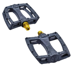 Pedales BMX Colony Fantastic 9/16" (negro/dorado)