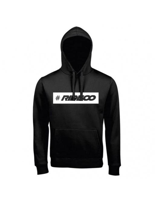 Rideoo Logo Hashtag Hoodie S Black