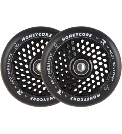 Root Honeycore Black 110 mm Paquete de 2 ruedas de scooter profesional (110 mm | Negro)