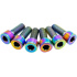 Tornillos de potencia TLC Fit/S&M Titanio BMX (Arco Iris)