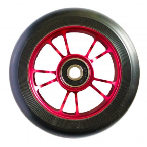 Blunt 10 Spokes rueda roja negra de 100 mm