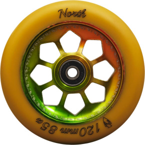 Rueda North Pentagon 120mm Gum / Rasta Rueda North Pentagon 120mm Gum / Rasta