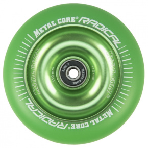 Núcleo metálico Radical fluorescente 110 mm verde rueda