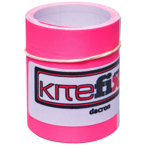 Kitefix Cinta autoadhesiva de dacrón para cometas (rosa fluorescente)