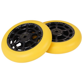 Ruedas UrbanArtt Civic 125x30mm Negro/Amarillo 2 uds