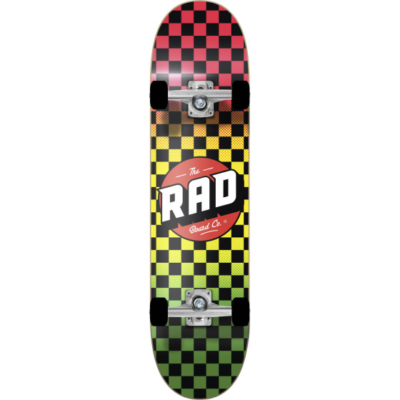 Juego de patinetas RAD Checkers (7.5"|Desvanecimiento Rasta)