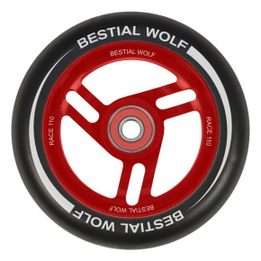 Bestial Wolf Race 110 mm rueda negro-rojo