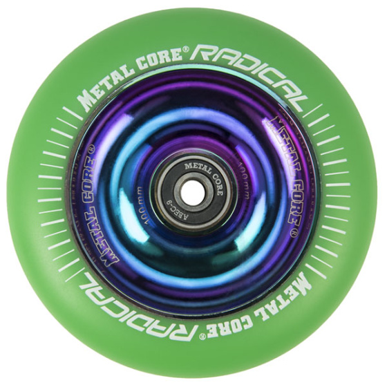 Núcleo de metal Radical Rainbow 110 mm green wheel