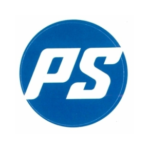 Etiqueta engomada del logotipo de Powerslide PS