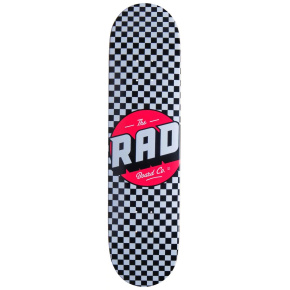 Patineta RAD Checker (8"|Negro/Blanco) Patineta RAD Checker (8"|Negro/Blanco)
