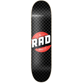 Tabla de skate RAD Checker (7.75"|Negro/Gris)