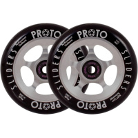 Ruedas Proto Slider 110mm Negras Sobre Raw 2pcs