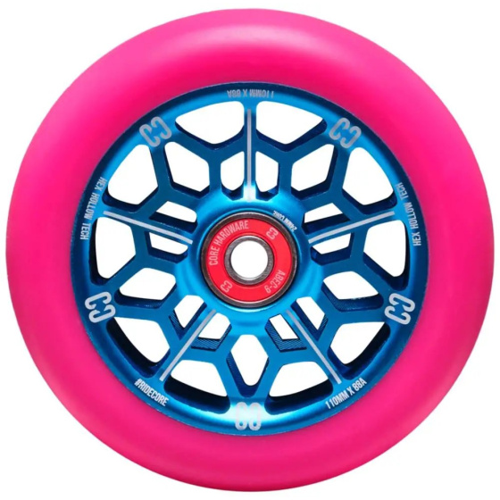Rueda de scooter CORE Hex Hollow (110 mm | Rosa)