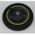 Přední kolo ráfek (zelený proužek) City Boss RS500 + pneu 10"