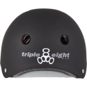 Casco Triple Eight Certified Sweatsaver S-M Negro Goma