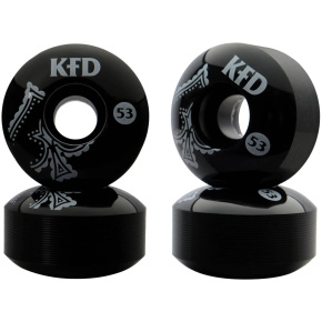 Juego de 4 ruedas KFD Team Skateboard (53 mm|Bandana)