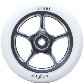 Rueda Drone Luxe 2 110mm Núcleo Negro / PU Blanco Rueda Drone Luxe 2 110mm Núcleo Negro / PU Blanco