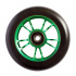 Blunt 10 Spokes rueda verde negra de 100 mm