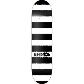 Tabla de skate KFD Stripes (8"|Blanco)