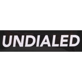 Pegatina Undialed Logo negro